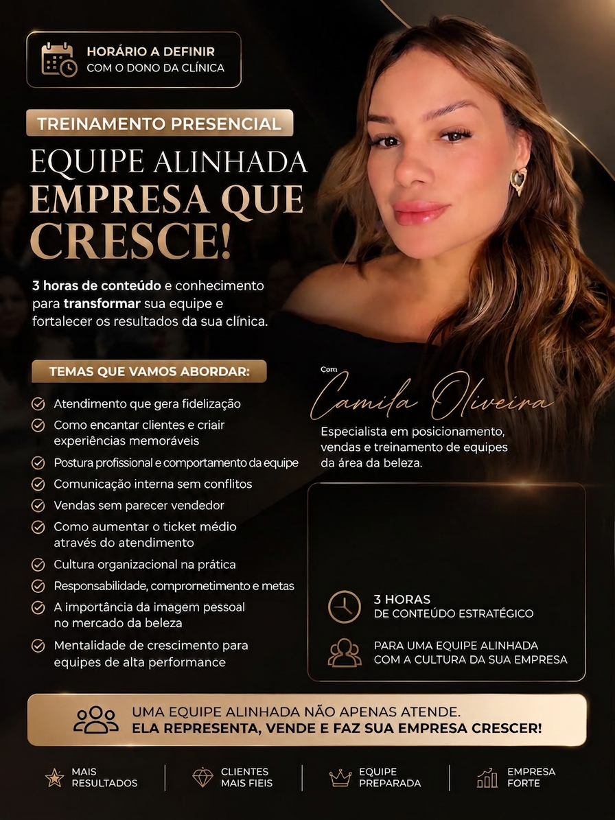 Treinamento Presencial — Equipe Alinhada, Empresa que Cresce